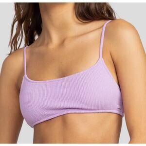 Roxy Aruba Basic Bralette Bikini Top purple L NWT